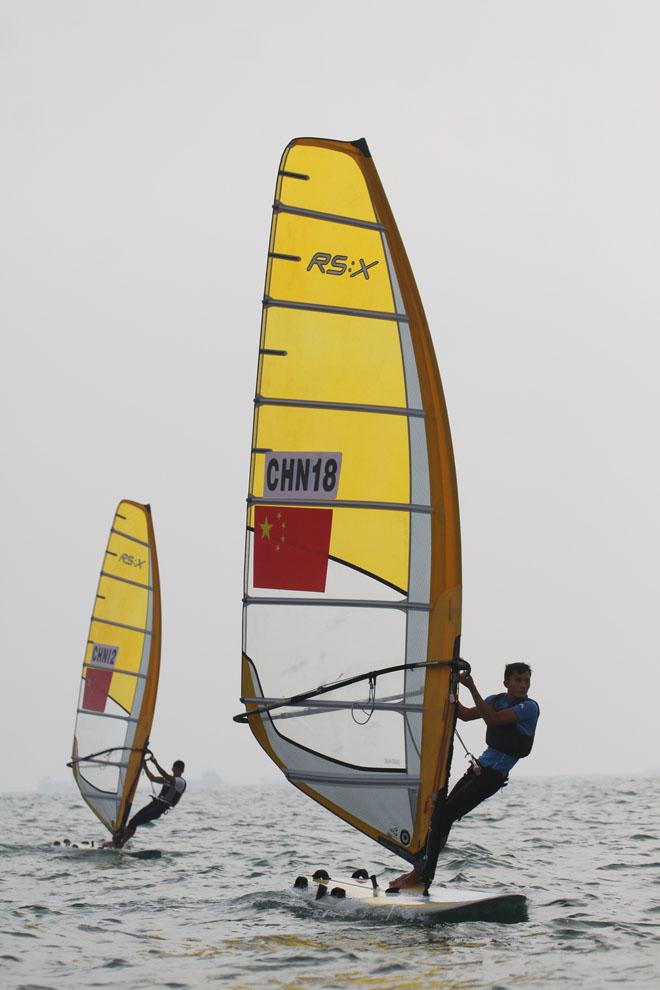 Wei Li CHN Men’s RSX - 2013 ISAF Sailing World Cup Qingdao © ISAF 